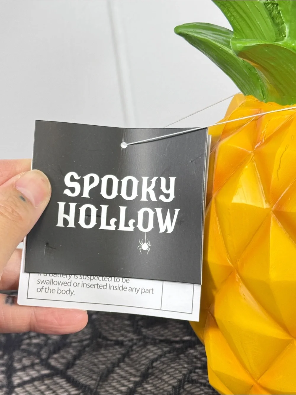NEW Spooky Hallow Summerween Light Up Pineapple Jack-o-Lantern